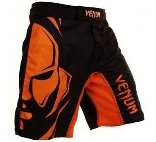 Venum Wanderlei Silva Wand Shadow MMA Fight Shorts   XL   Black/Orange