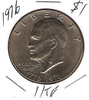   Philadelphia Bicentennial Eisenhower Nice Circulated to AU Dollar Coin
