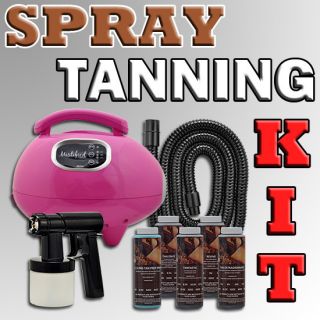 Pink Tanning Machine Sunless Spray Gun Equipment Kit w/ Heat Tampa Bay 