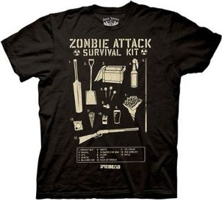 Shaun of the Dead Zombie Survival Attack Movie Adult Medium T Shirt