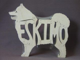 american eskimo wooden amish made toy dog puzzle time left