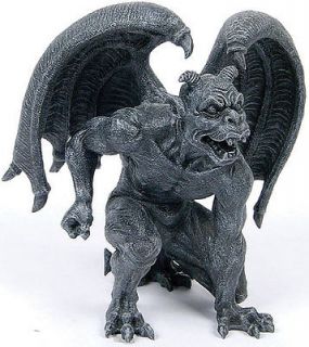 short horned gargoyle statue gothic myth figurine new time left