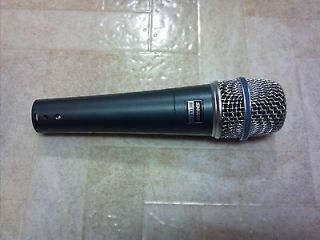   USED SHURE BETA 57A SUPERCARDIOID DYNAMIC INSTRUMENT MICROPHONE MIC