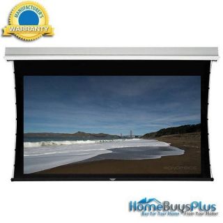   Recessed Tab Tensioned Projection Screen Somfy Motor 120 169 Gray