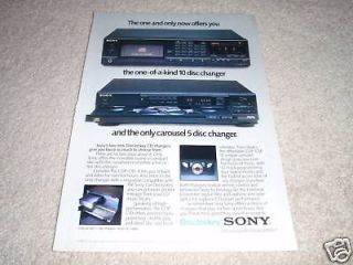 sony cd player ad from 1987 retro cdp c10 c5f