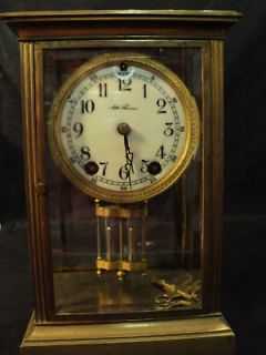 seth thomas empire 200 crystal regulator clock c 1900 time