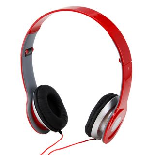 New Red 3.5mm Headphone for iPod Phone PC  MP4 MP5 Earphone Earbuds 