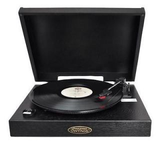   Classic Retro USB To PC Phonograph Turntable With Aux Input Jack