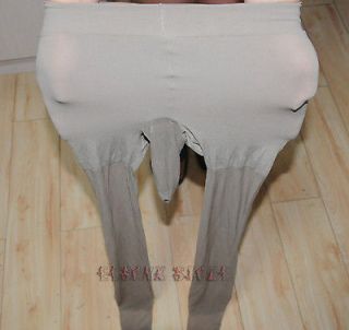 Grey XIAOC Men Sheer See Through Mens Pantyhose Waist Tights Free 