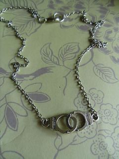 handcuff necklace 50 shades of grey unique handmade from ireland