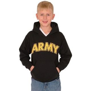   ARMY IMPRINTED/LOGO YOUTHS PULLOVER HOODIE   US, Draw String Hood