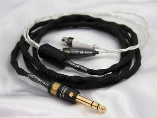 Audeze LCD 2 6ft silver SPC cable with choice of a variety of plugs