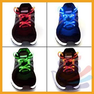 NEW Magically LED Flashing Light Up Shoe laces Shoelaces Lighting