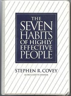   Habits of Highly Effective People Stephen R. Covey Audio Cassete Semin