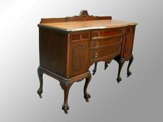 15812 antique chippendale walnut ball and claw sideboard time left
