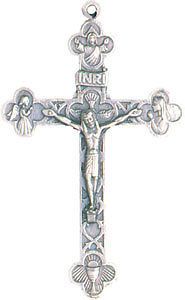 WHOLESALE 2.25 (5.5cm) oloured Metal CRUCIFIX CROSS Rosary Beads 