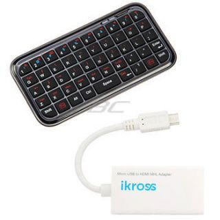 iKross MHL Adapter+Wireless Keyboard For Samsung Galaxy S2 I9100 i777 