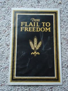 1906 CASE TRACTOR CATALOG BROCHURE FROM FLAIL TO FREEDOM STEAM