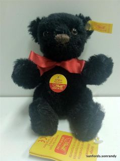 Steiff Original 4 Jointed Teddy Bear 030543 Black Mohair with Tags 