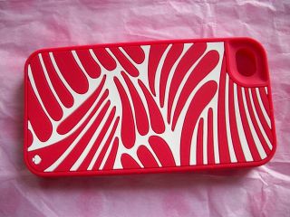 kate spade iPhone 4 4S Case Premium Silicone Fingers Red New in Box