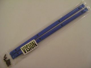 nos vision thin skateboard rails blue  14