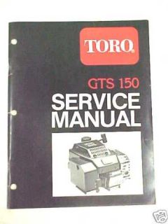 toro gts 150 engine service manual  7