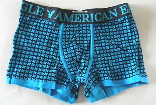 MENS AMERICAN EAGLE LOW RISE TRUNK TURQUOISE BOXER BRIEF SIZE M (32/34 
