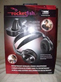 Rocketfish RF RBWHP01 Rocketboost Wireless Stereo Headphones