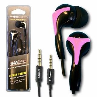 New Pink Stereo Hands Free In Ear Headphones W Remote T Mobile HTC 