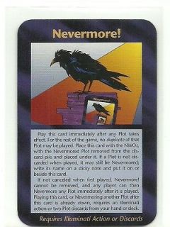   Illuminati CCG Assassins Plot card; Steve Jackson Games 95 INWO; Poe