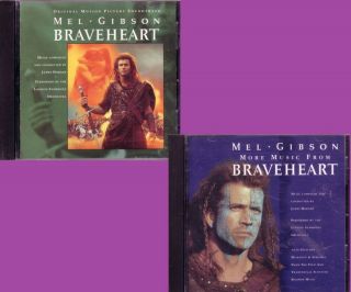 Braveheart and More Original Soundtrack 2 cd lOT Classic 80s Rare 