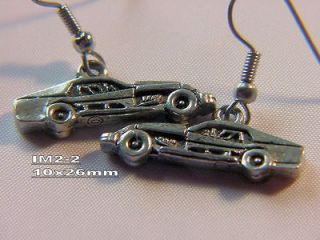   dirt track racing charm earrings auto race car racing jewelry
