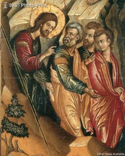 9x6 Inch Photo Print Transfiguratio​n Christ Icon Painter Cretan 