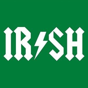 IRISH Rock Roll Ac Dc Saint Patricks Day Ireland Party T Shirt