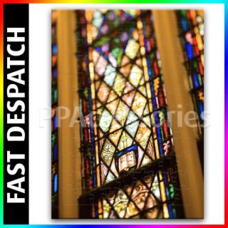 Stained Glass Window With Image of Holy Bible Quality Jigsaw Puzzle 3 