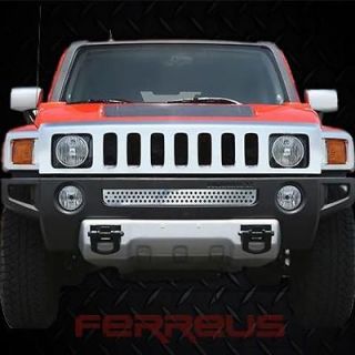 Hummer H3 05 09 Chrome Circle Grille Insert Stainless Steel Trim Cover