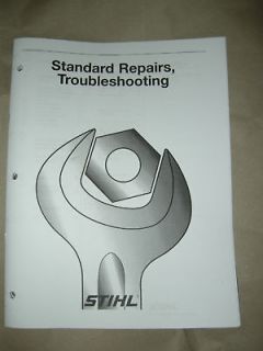 stihl standard repairs trouble shooting manual new 1 time left