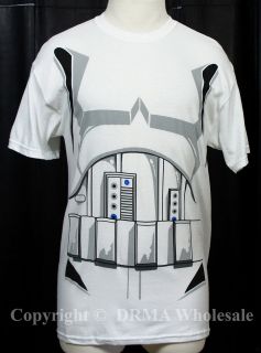 Authentic STAR WARS StormTrooper Costume Suit T Shirt S M L XL 2XL NEW