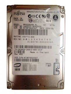 Fujitsu 60 GB,Internal,5400 RPM,2.5 MHV2060AH Hard Drive