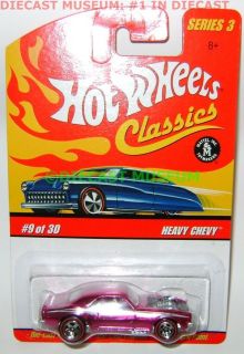 heavy chevy pink hot wheels diecast classics series 3 time