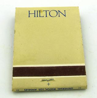 Vintage Hilton Hotels and Inns Matchbook Matches Advertising