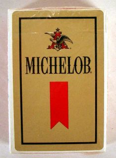 vintage michelob beer gold playing cards mint sealed time left