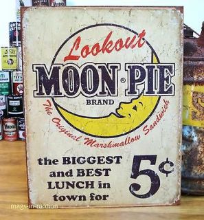 Old Style MOON PIE METAL SIGN 5 Cents Store Restaurant Rustic Garage 