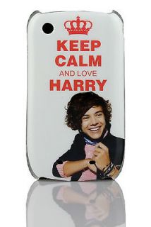 KEEP CALM & LOVE HARRY STYLES Fits Blackberry 8520 9300 Curve Back 