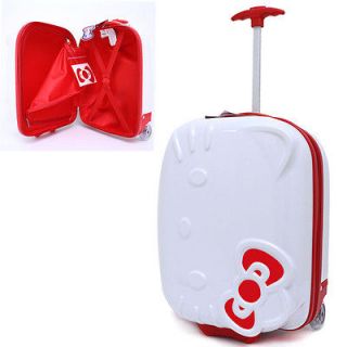 Hello Kitty Rolling Luggage ASB Trolley Bag Hard Suit Case White 