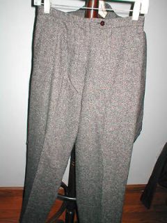 Fashion apparel apostrophe pant suite blazer sz6 tweed black brown 