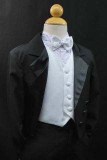   & Boy Wedding Recital Prom Formal Tuxedo Suit Black size S M L 20