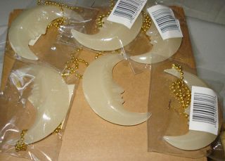 Newly listed 6 X HALF MOON FACE GLOW IN THE DARK CEILING FAN/LIGHT 