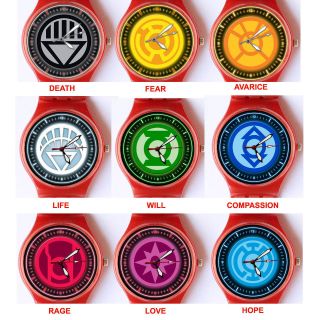 Complete Power Ring Collection of Green Lantern Power Ring Watch