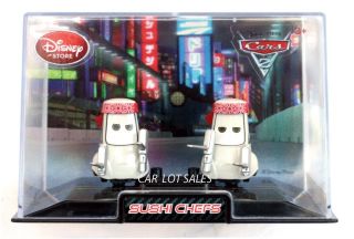  Cars 2 Diecast in the Collectors Case Sushi Chefs